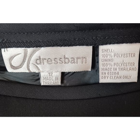 Dressbarn Women's Black Skirt With Ruffle Hem Size12 - Picture 4 of 6